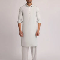 Blended Sky Blue Shalwar Kameez - J. Junaid Jamshed