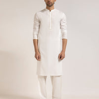 Blended Off White Shalwar Kameez - J. Junaid Jamshed