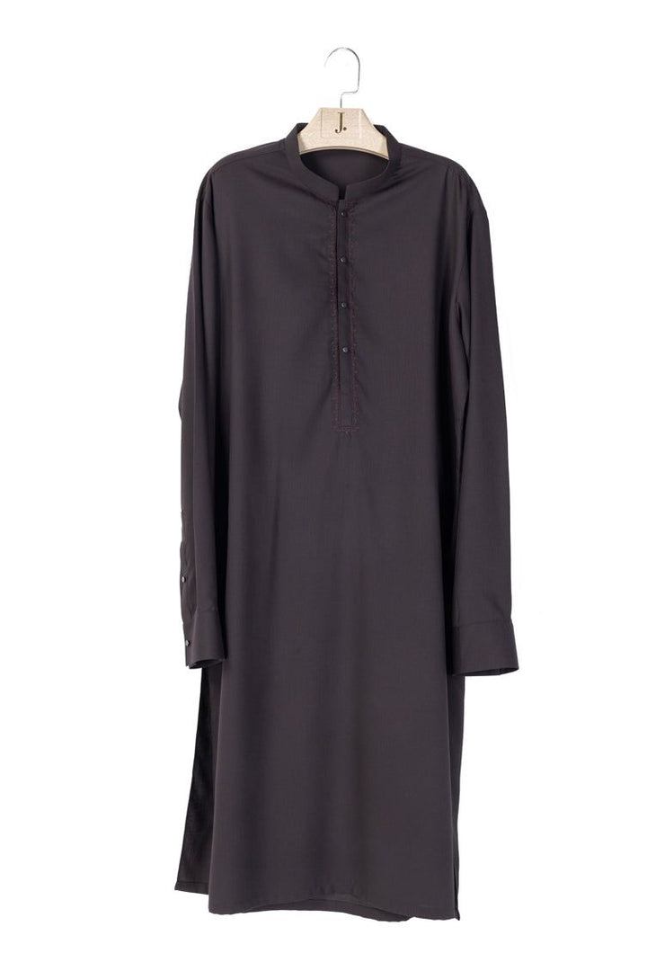 Blended Brown Shalwar Kameez - J. Junaid Jamshed