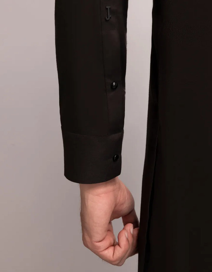 Blended Dark Brown Shalwar Kameez  - J. Junaid Jamshed