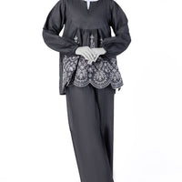 Denim Grey Kurti - J. Junaid Jamshed