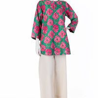 Cambric Green Kurti - J. Junaid Jamshed