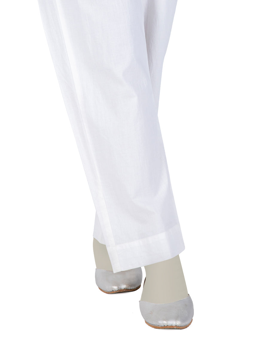 Khaddar White Trouser - J. Junaid Jamshed