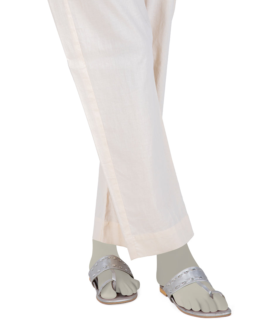 Khaddar Off White Trouser - J. Junaid Jamshed