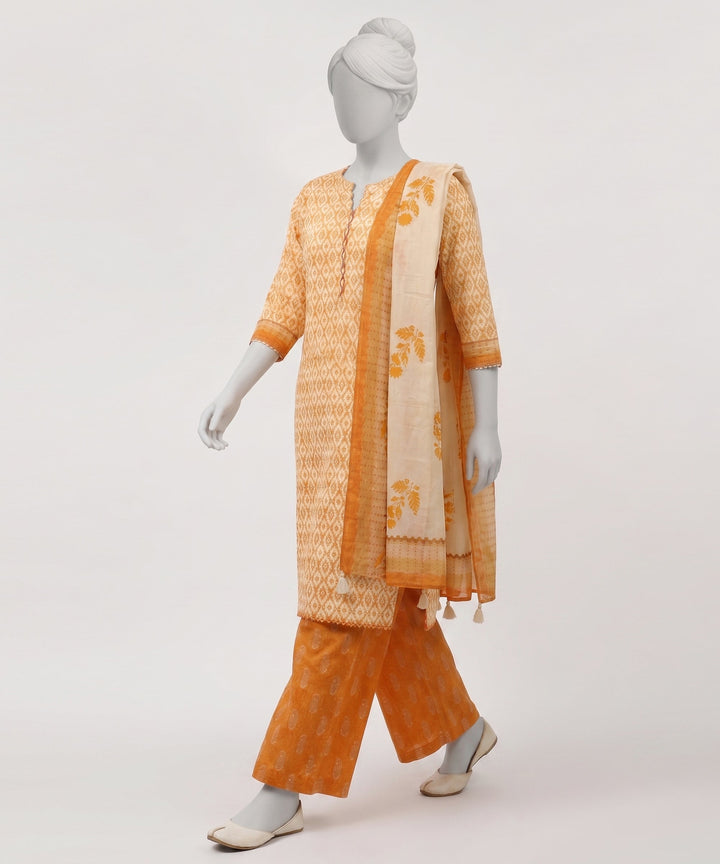 Lawn Beige Stitched Suit - J. Junaid Jamshed