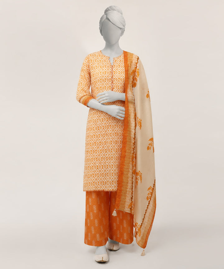 Lawn Beige Stitched Suit - J. Junaid Jamshed