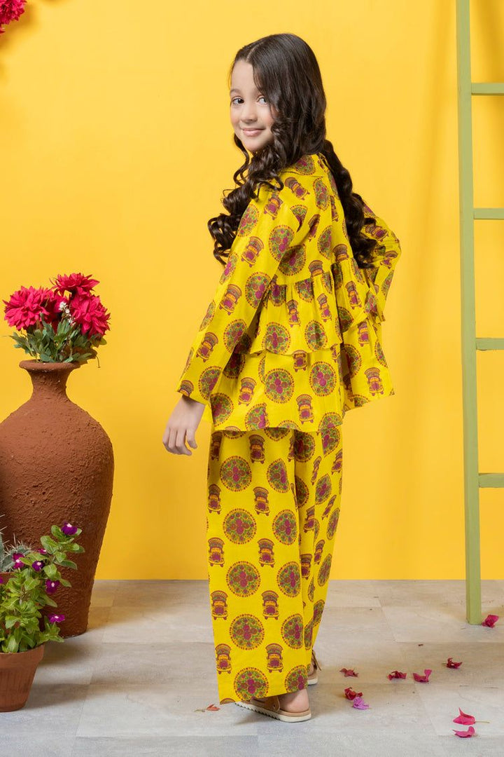 Lawn Yellow Stitched Suit - J. Junaid Jamshed
