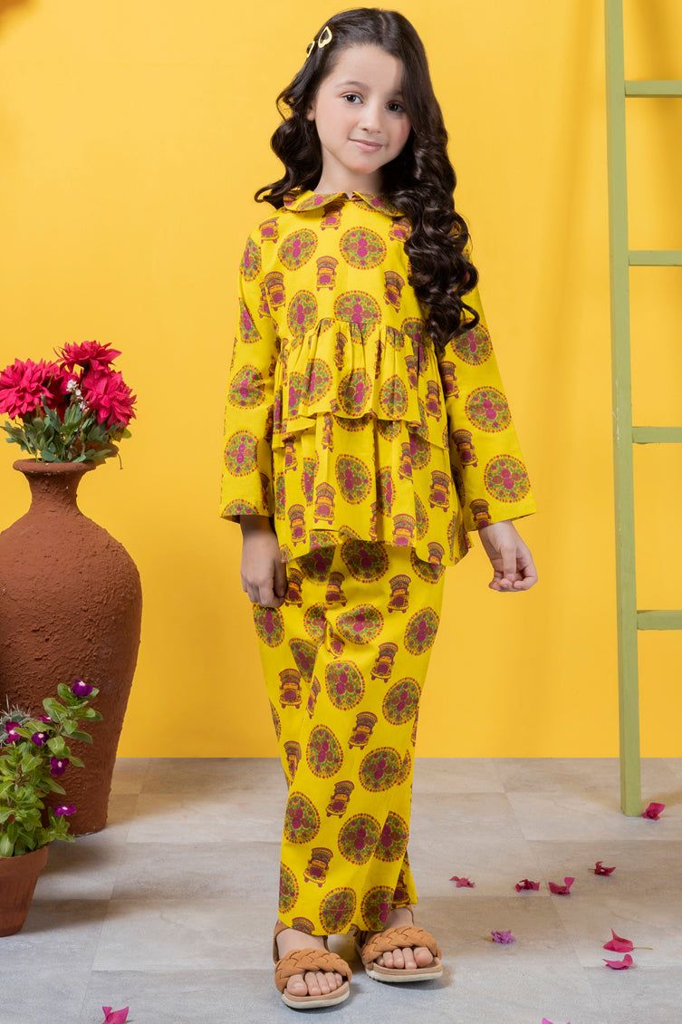 Lawn Yellow Stitched Suit - J. Junaid Jamshed