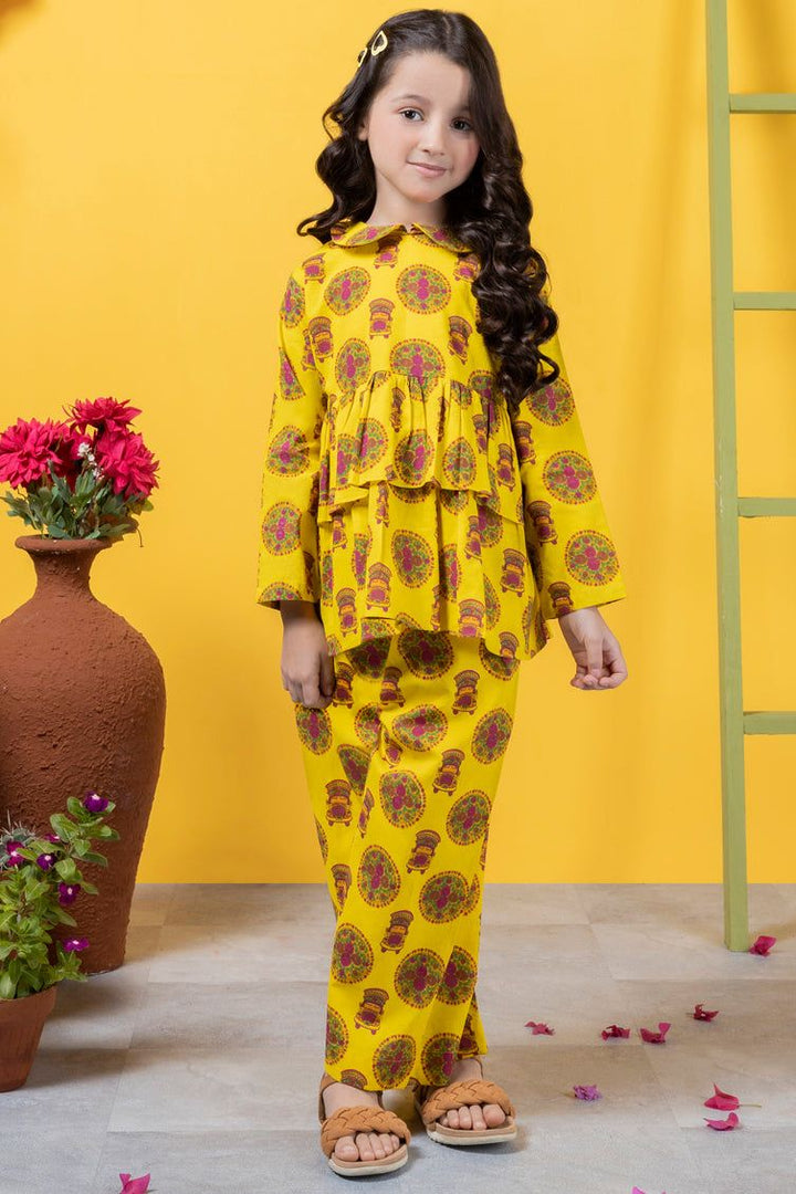 Lawn Yellow Stitched Suit - J. Junaid Jamshed