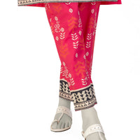Lawn Pink Trousers - J. Junaid Jamshed