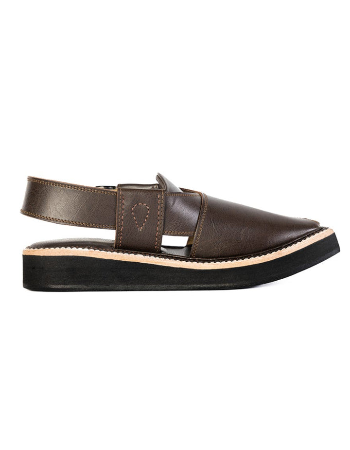 Brown Peshawari Chappal - J. Junaid Jamshed