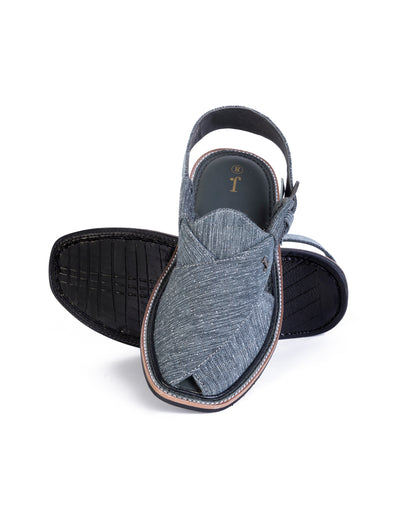 Grey Peshawari Chappal - J. Junaid Jamshed