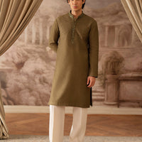 Blended Green Special Kurta - J. Junaid Jamshed