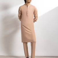 Polyester Peach Kurta Trouser - J. Junaid Jamshed