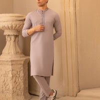 Blended Grey Kurta Trouser - J. Junaid Jamshed