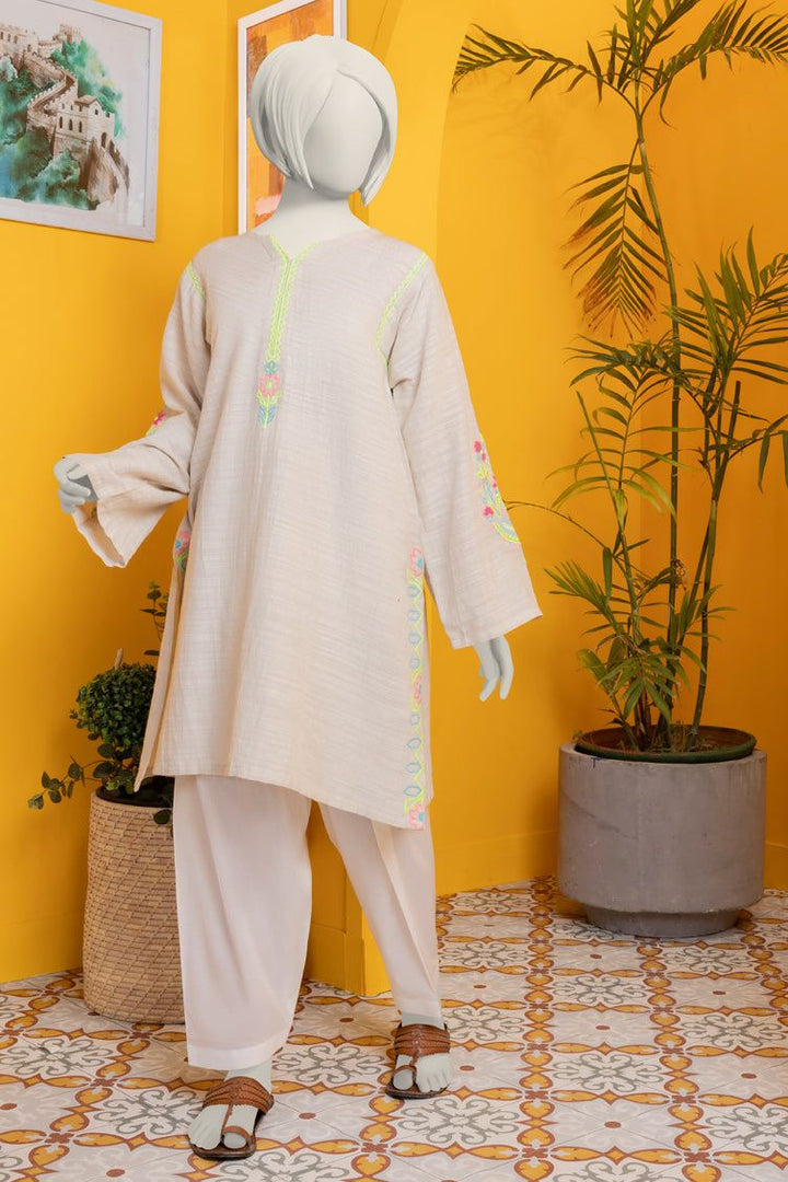 Khaddar Beige Kurti - J. Junaid Jamshed