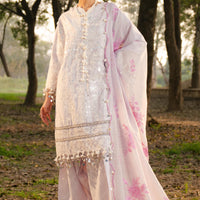 Light Purple Luxury Lawn Stitched Suit - Sana Safinaz