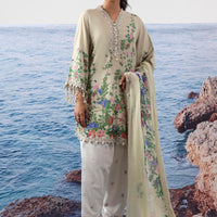 Lawn Lemon Stitched Suit - Sana Safinaz Muzlin Stitched