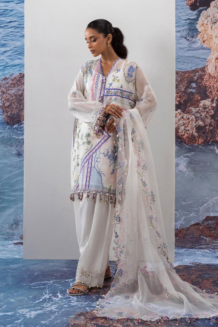 Lawn Off White  Stitched Suit - Sana Safinaz Muzlin 25'