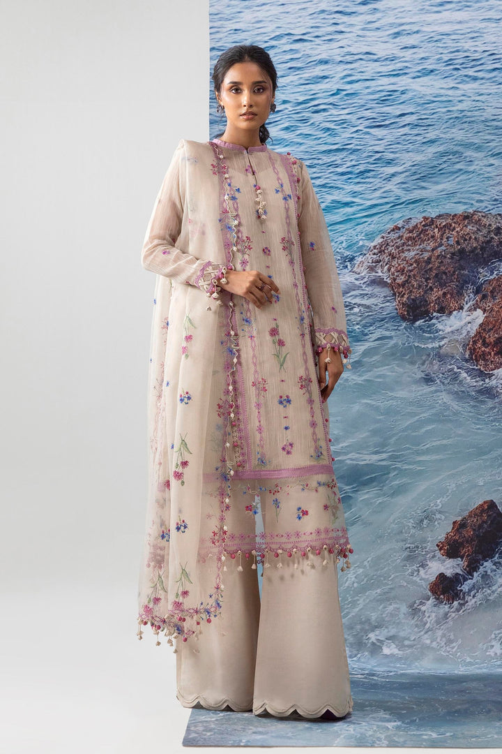 Lawn Cream  Stitched Suit - Sana Safinaz Muzlin 25'