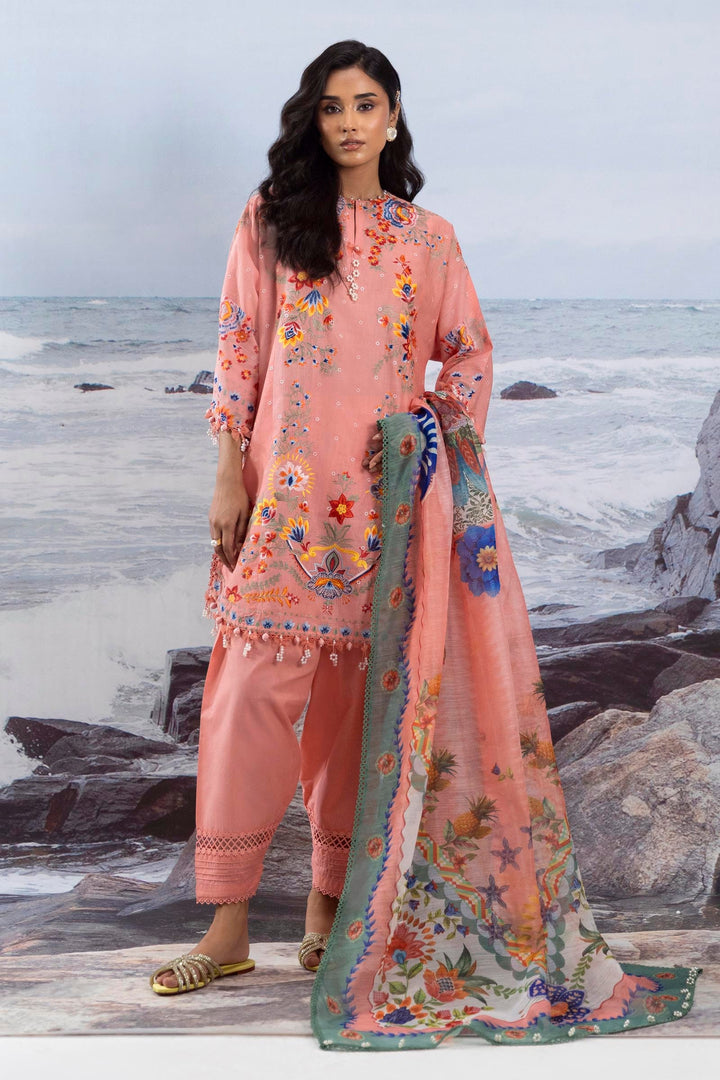 Lawn Pink  Stitched Suit - Sana Safinaz Muzlin 25'