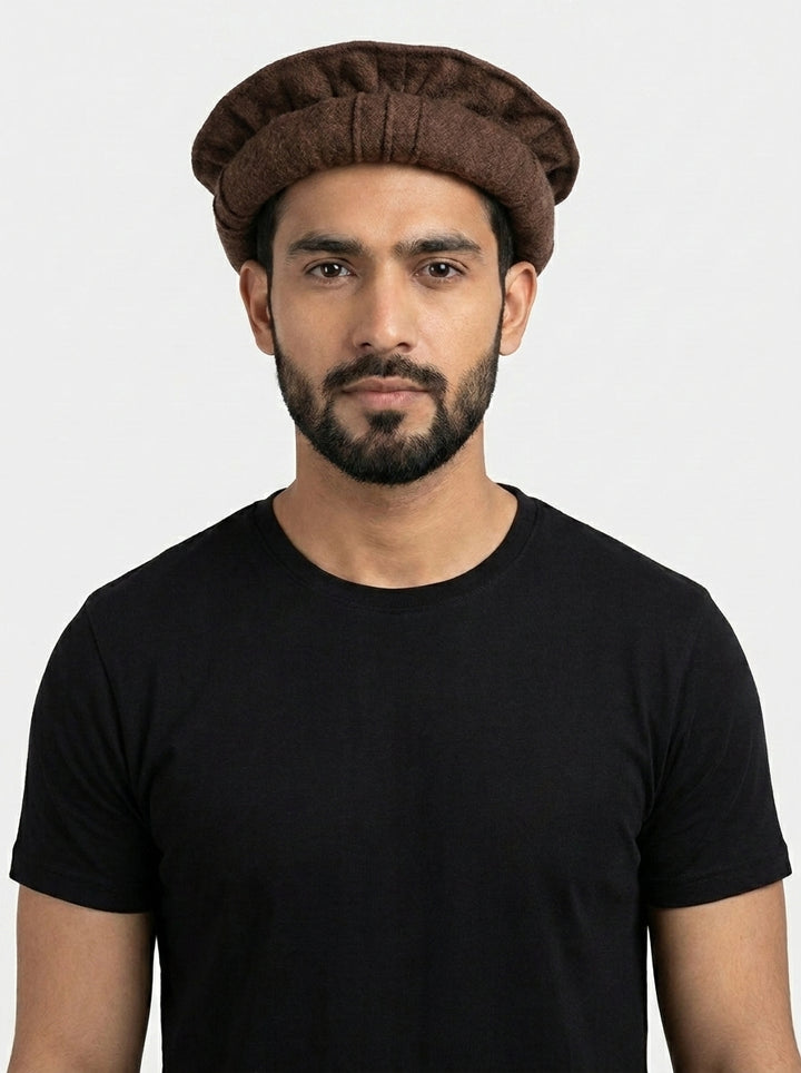 Men's Pakol Cap - Maroon