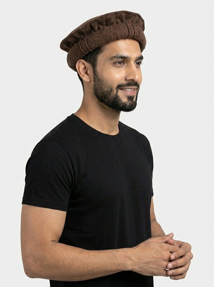 Men's Pakol Cap - Maroon