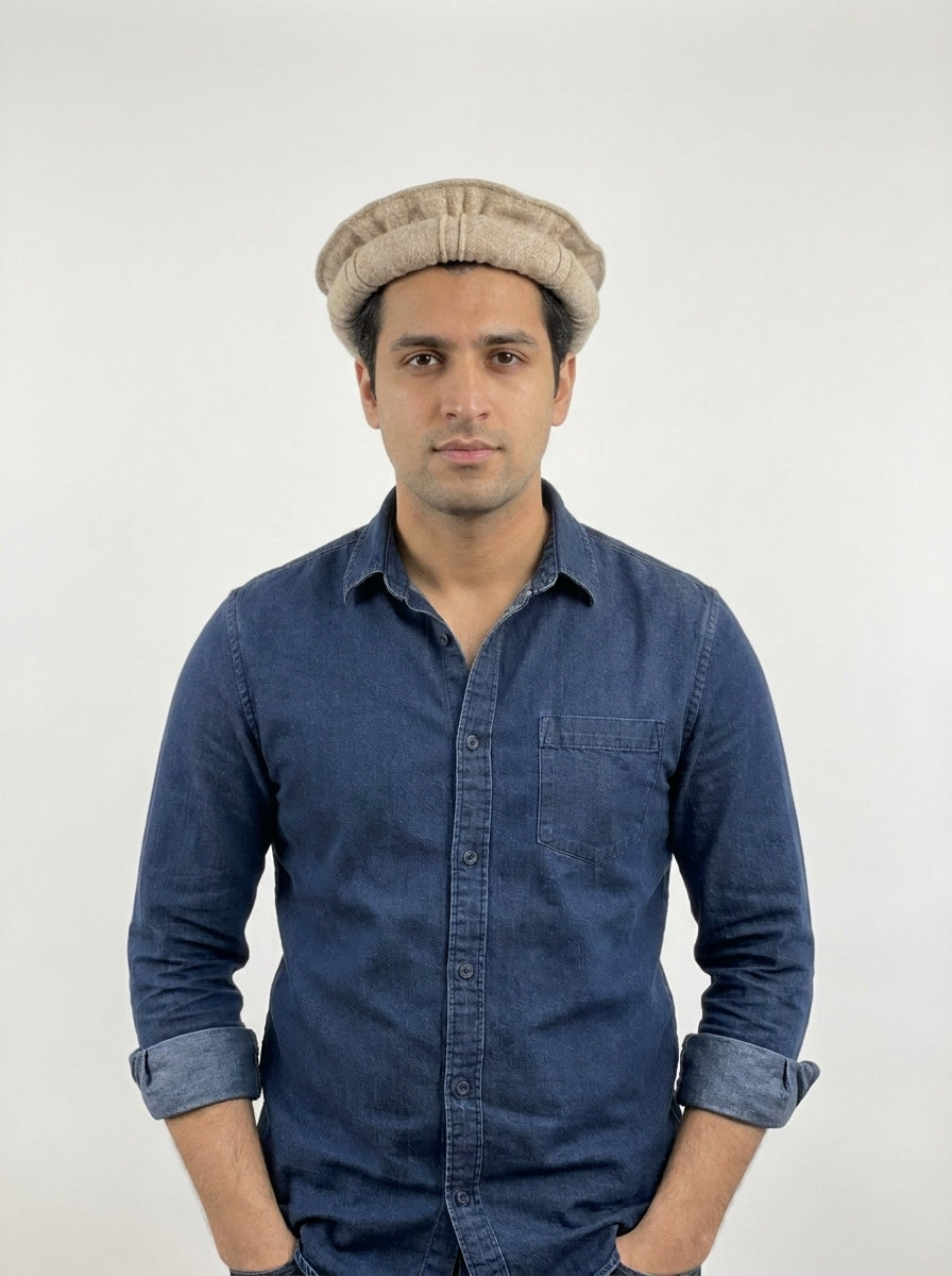 Men's Pakol Cap - Greyish Brown
