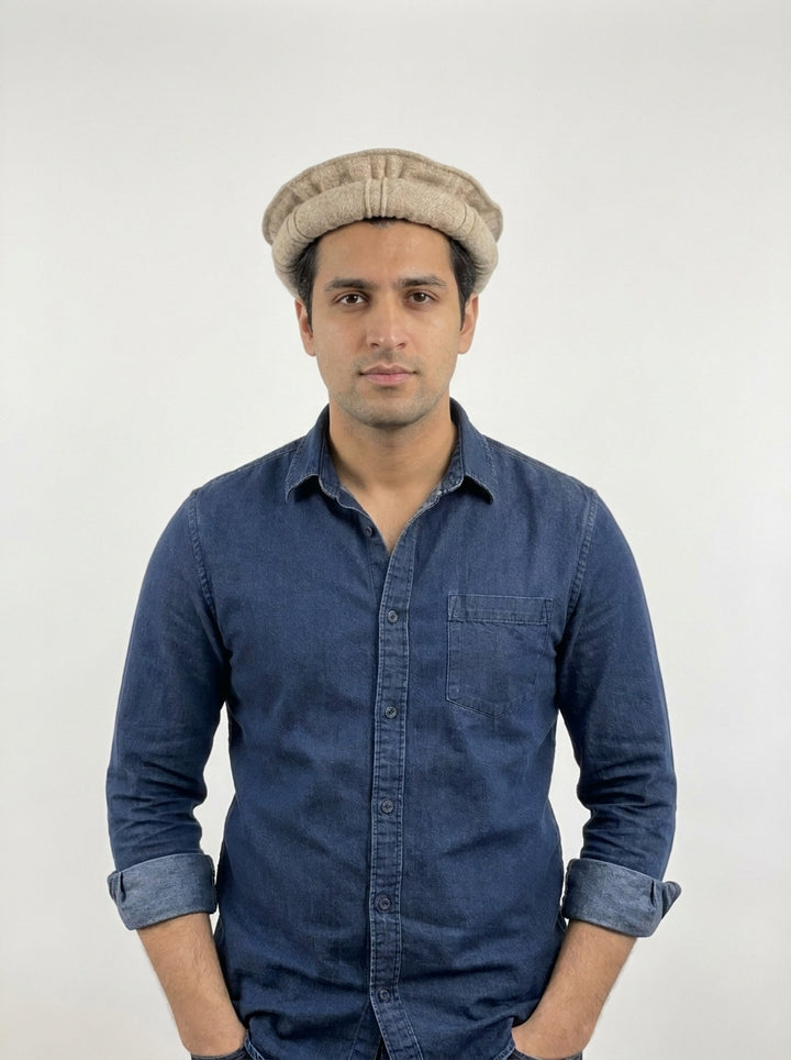 Men's Pakol Cap - Greyish Brown