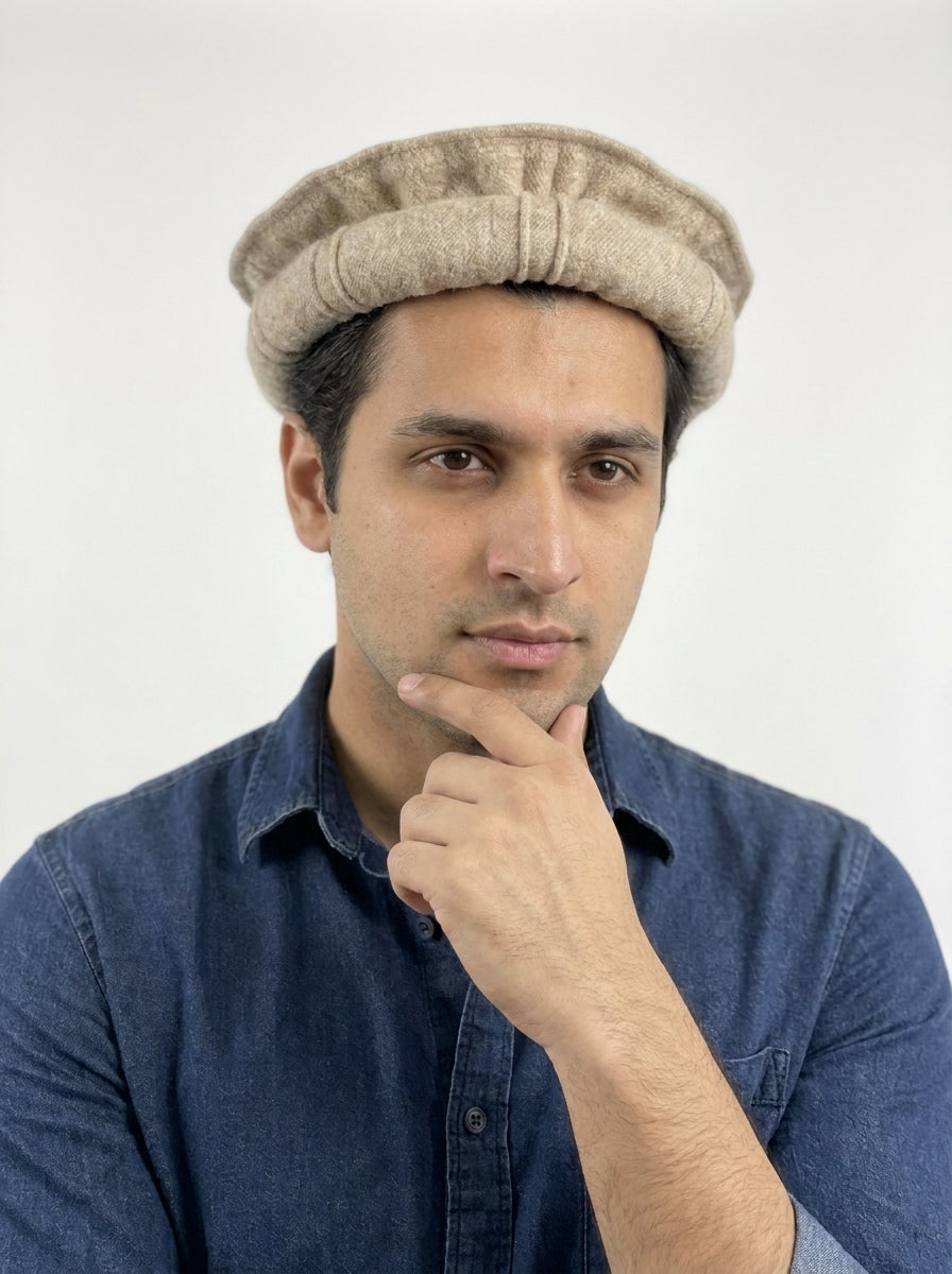Men's Pakol Cap - Greyish Brown