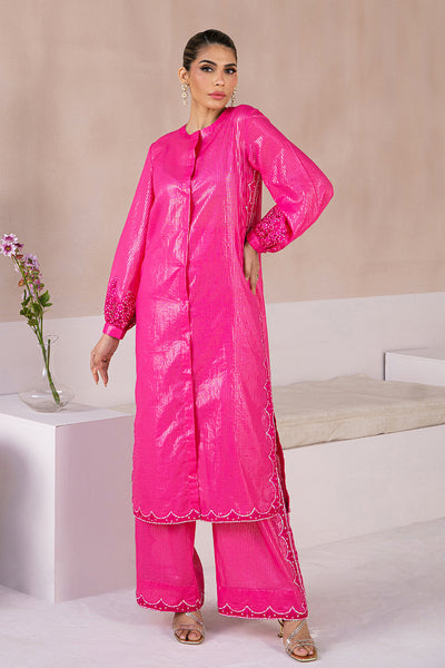 Woven Lawn Pink 2 Piece Suit - Vanya