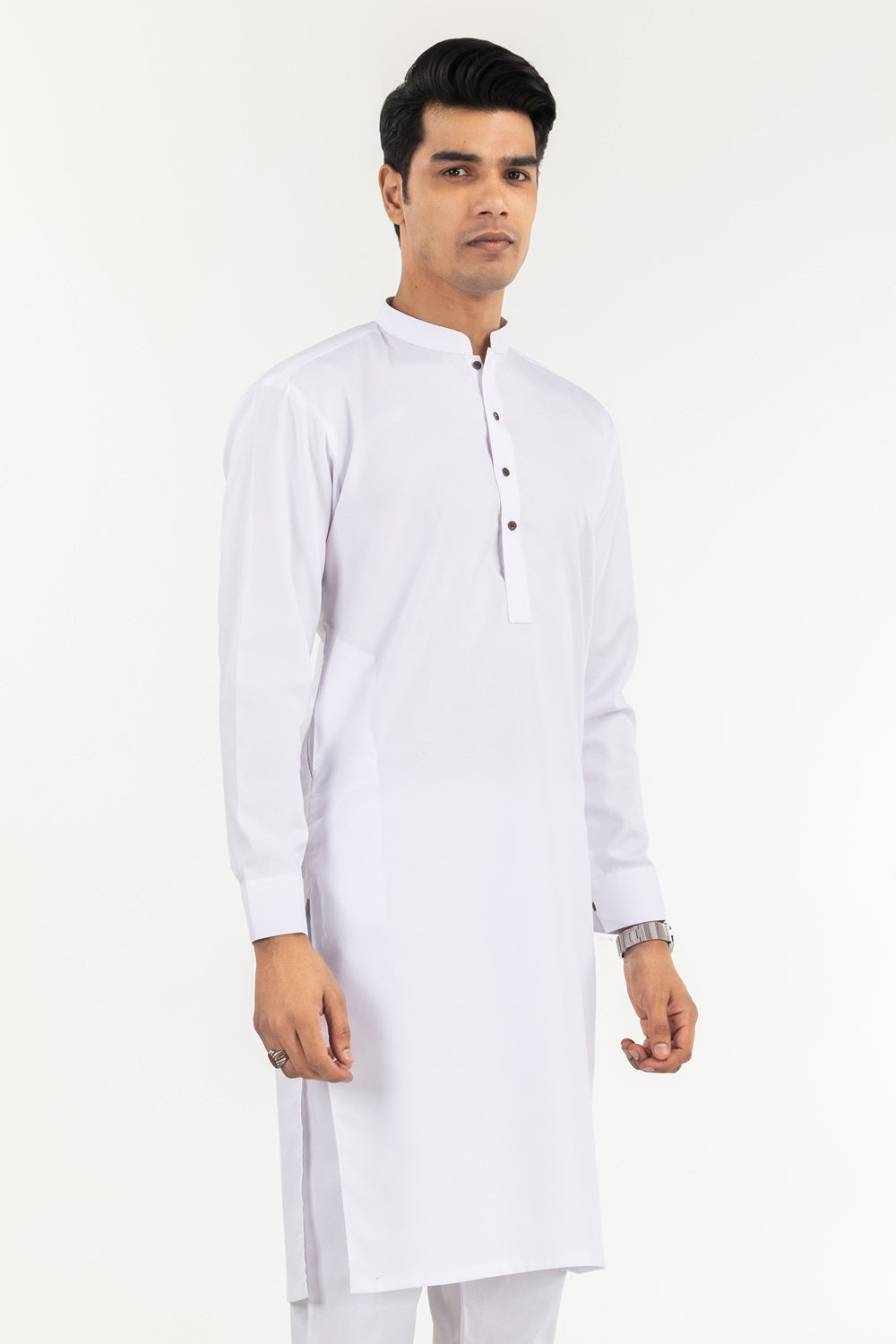 Blended White Kurta Trouser - President by Gul Ahmed