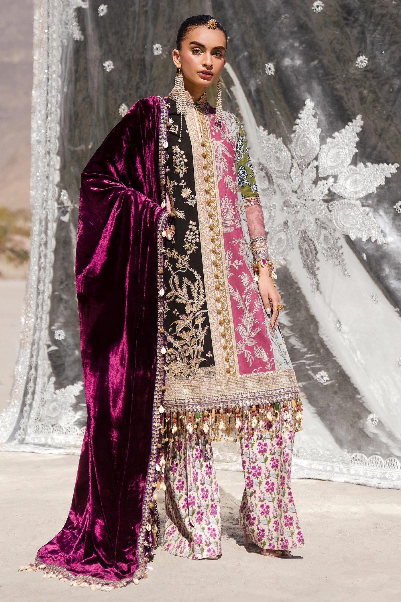 Design 6A - Sana Safinaz Winter Luxury Stitched Collection