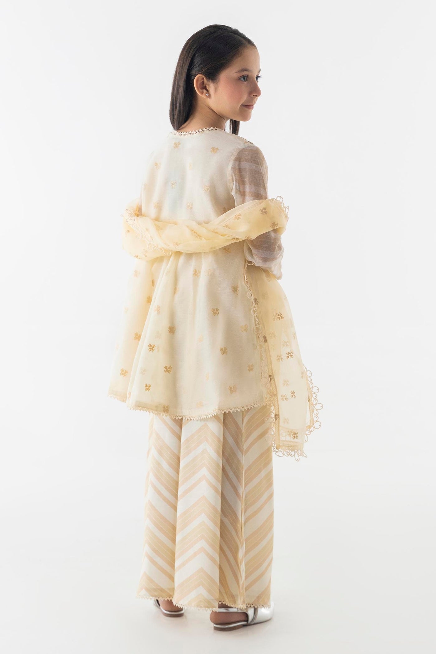 Cotton Net Off White Stitched Suit - Sana Safinaz