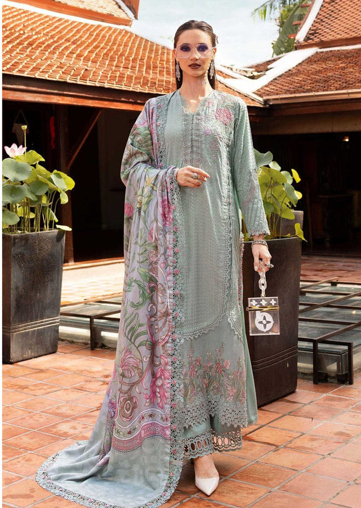 Design 2A - Maria B M Print Festive Stitched