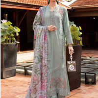 Design 2A - Maria B M Print Festive Stitched
