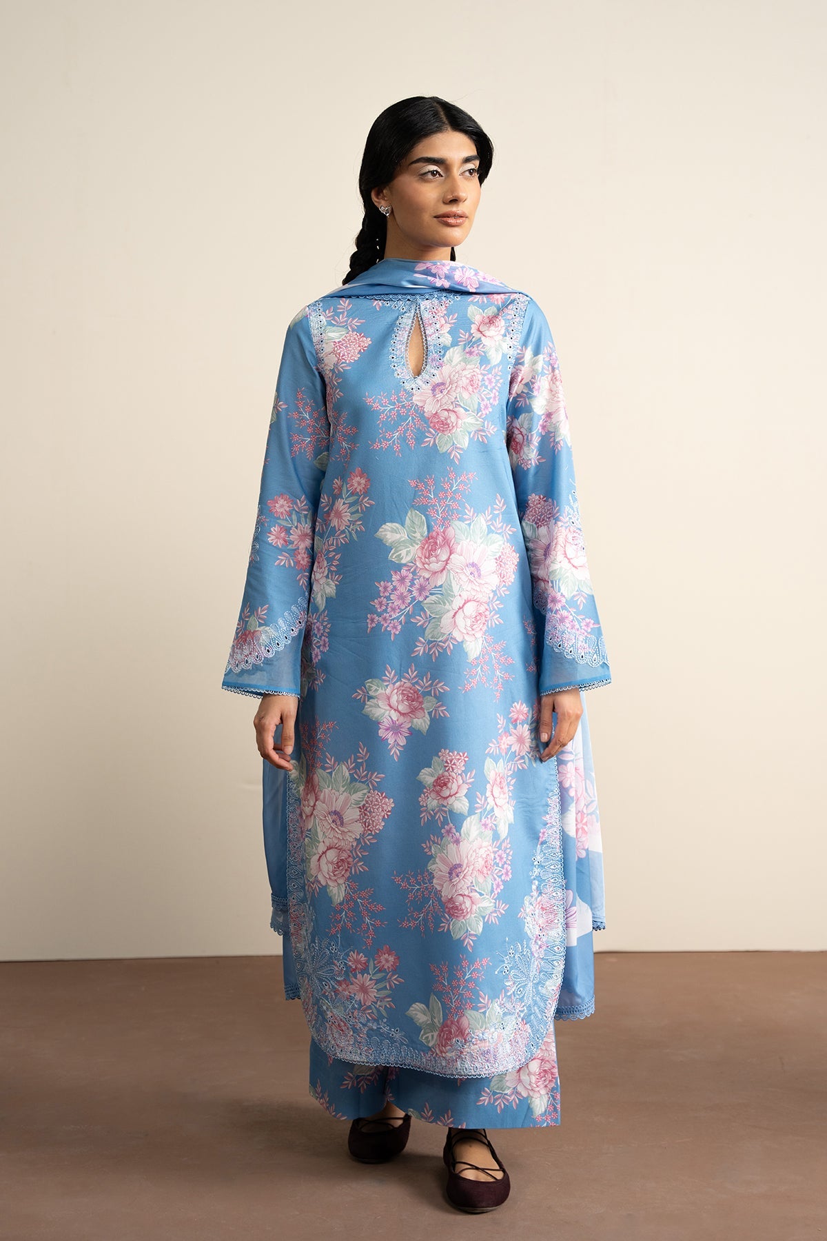 Mistelle - Ayzel Printed Embroidered Stitched