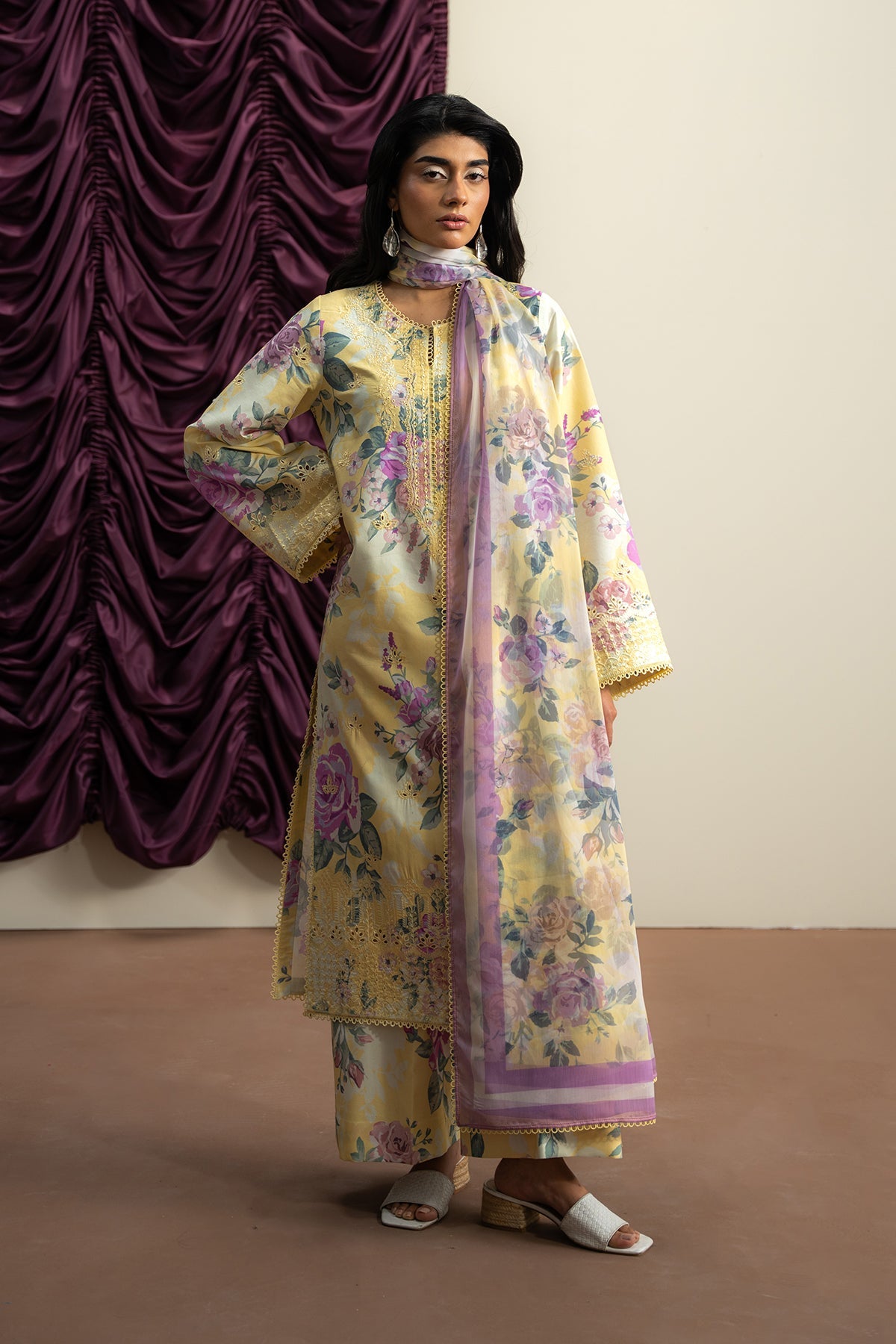 Skylar - Ayzel Printed Embroidered Stitched