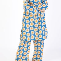 Lawn Blue Stitched Suit - J. Junaid Jamshed