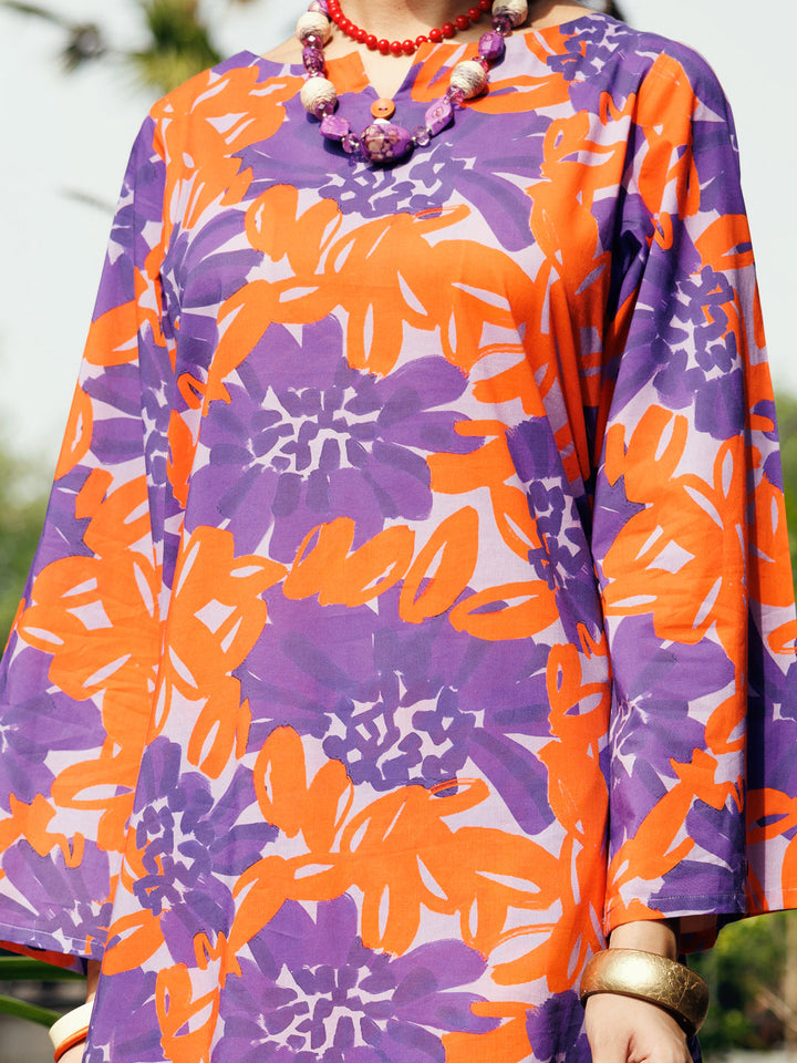 Lawn Purple Stitched Suit - Almirah