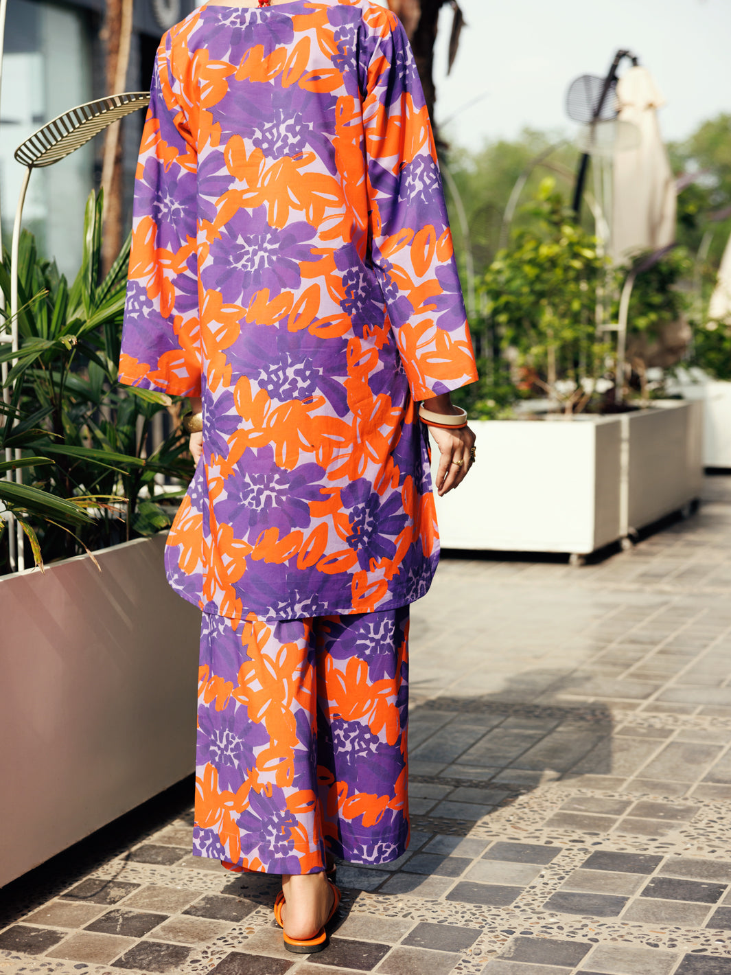 Lawn Purple Stitched Suit - Almirah