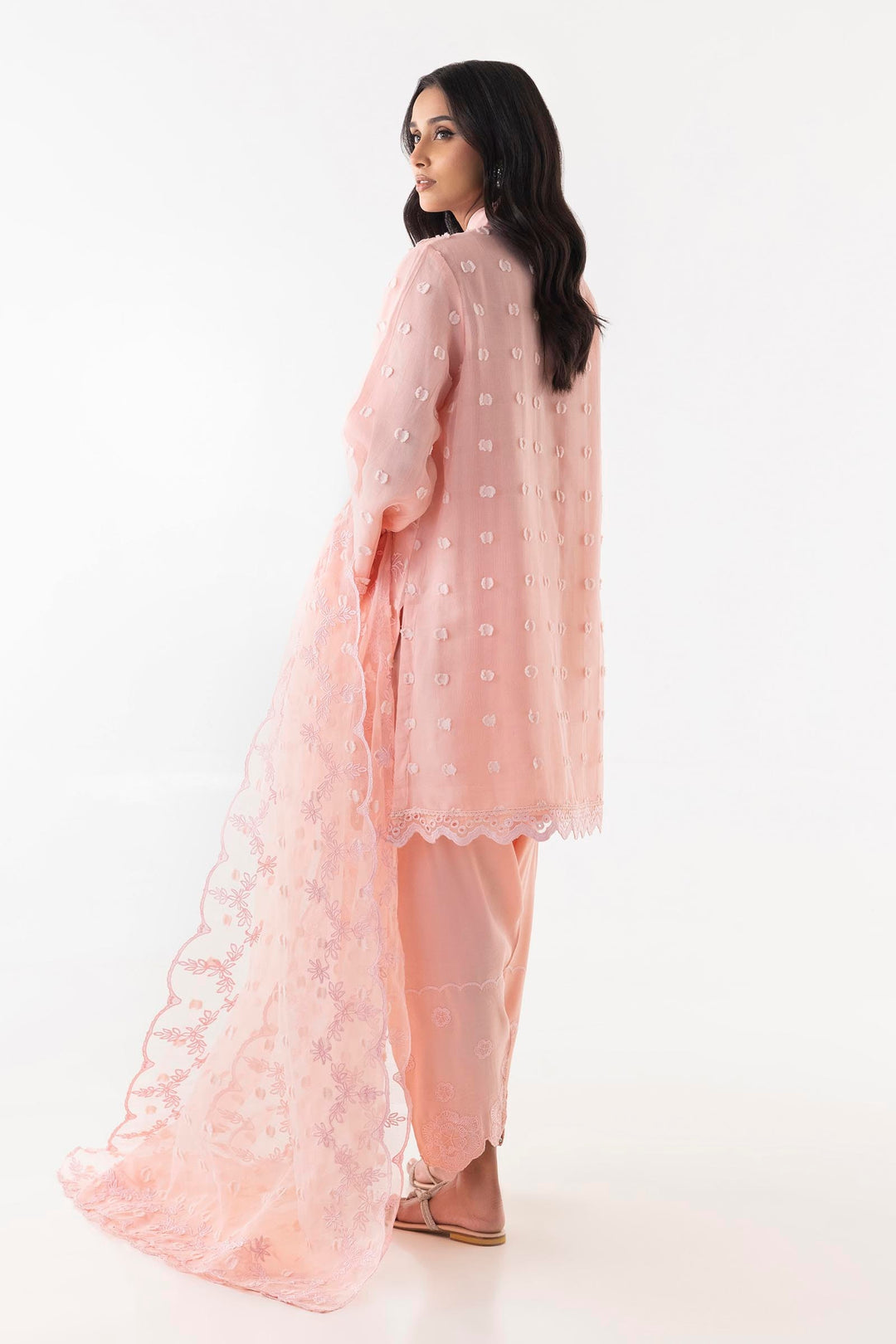 Brochia Pink Stitched Suit - Sana Safinaz