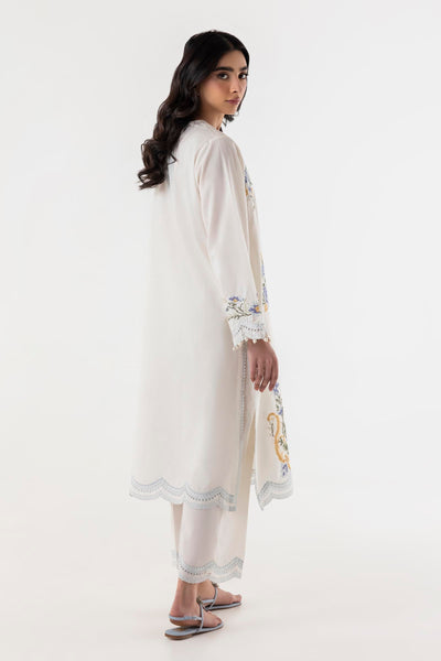 Lawn Cream Stitched Suit - Sana Safinaz