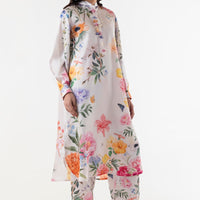 Poly Satin Multi Stitched Suit - Sana Safinaz