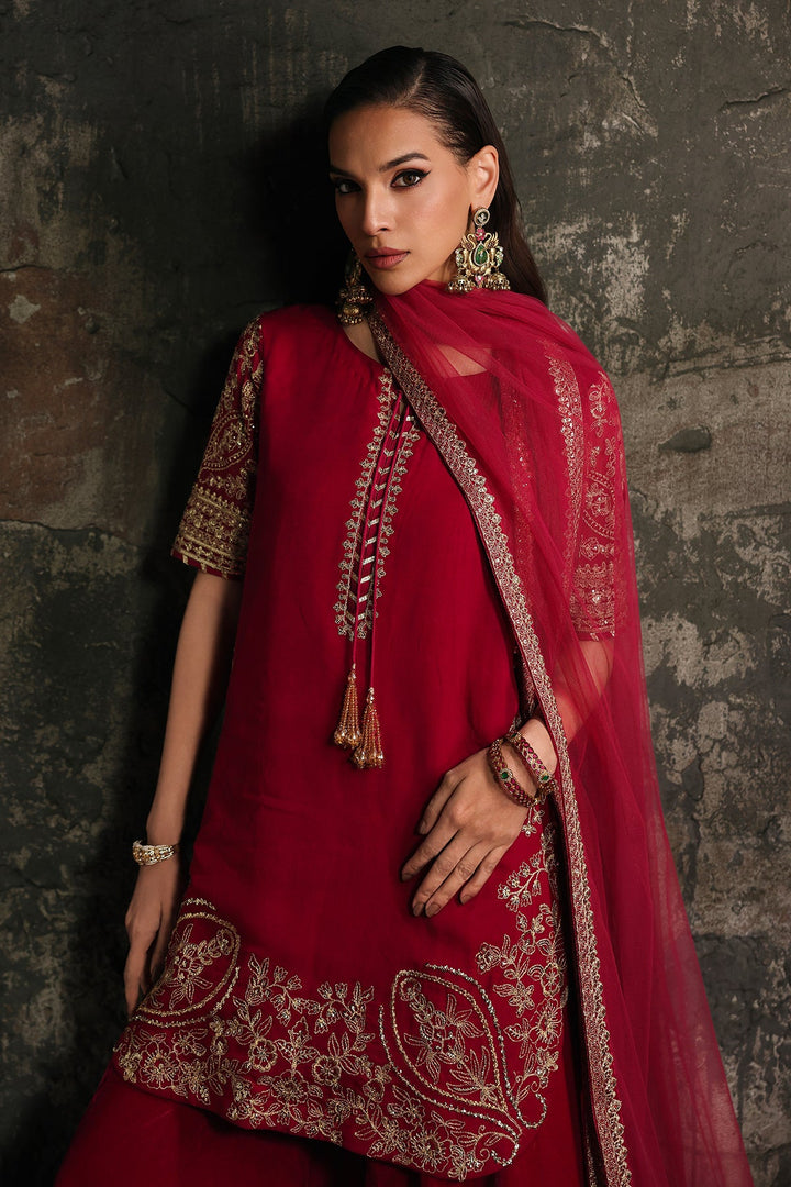 Chiffon Pink Stitched Suit - Charizma