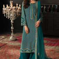 Chiffon Zinc Stitched Suit - Charizma