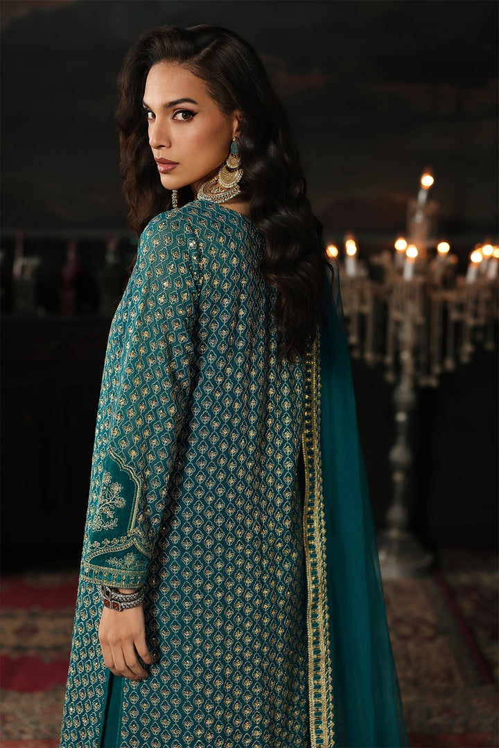 Chiffon Zinc Stitched Suit - Charizma