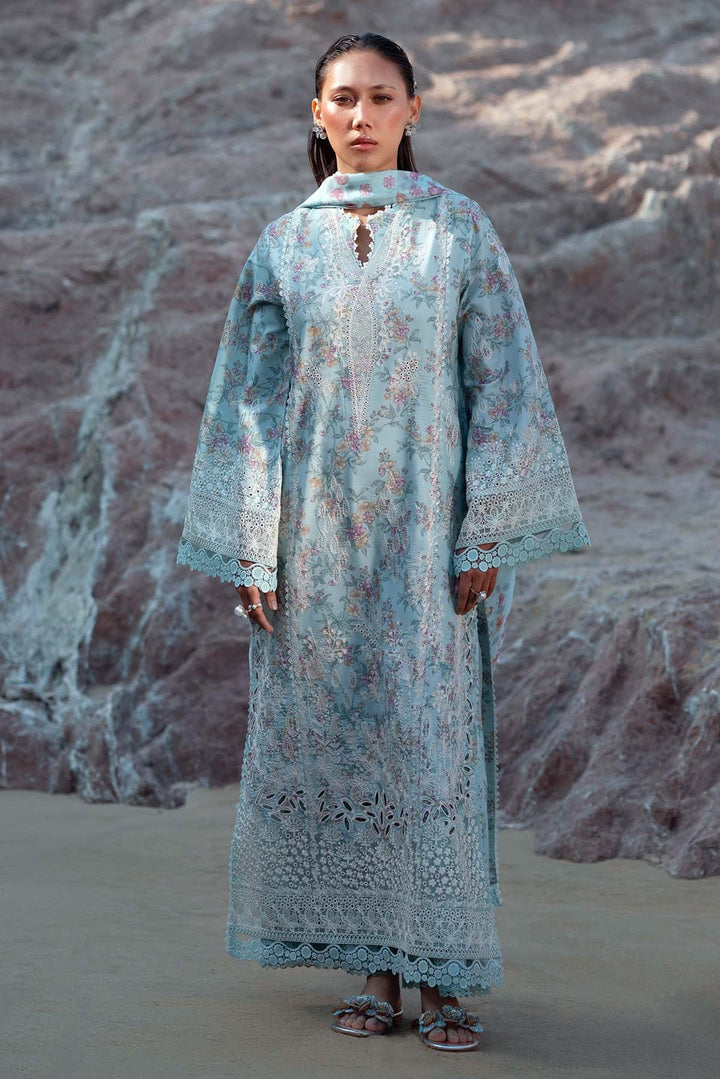 Aquamarine - Afrozeh Summer Together Stitched