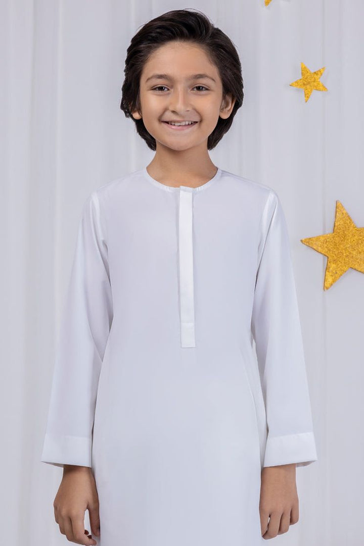 Blended White Jubba - J. Junaid Jamshed