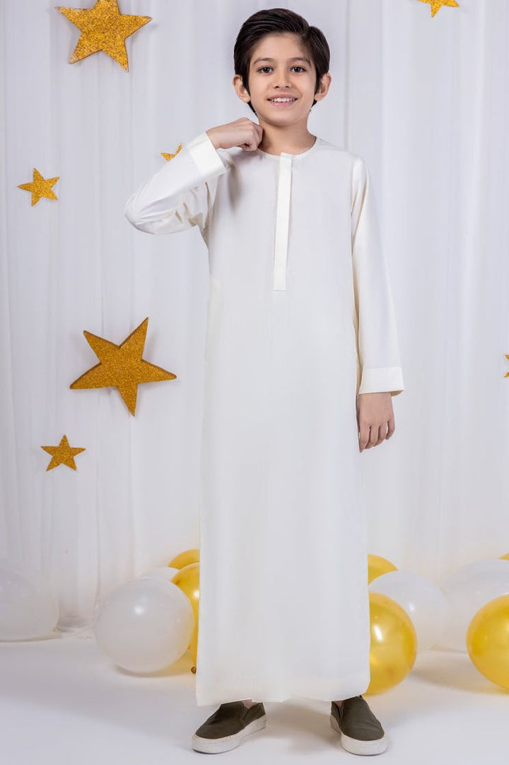 Blended White Jubba - J. Junaid Jamshed
